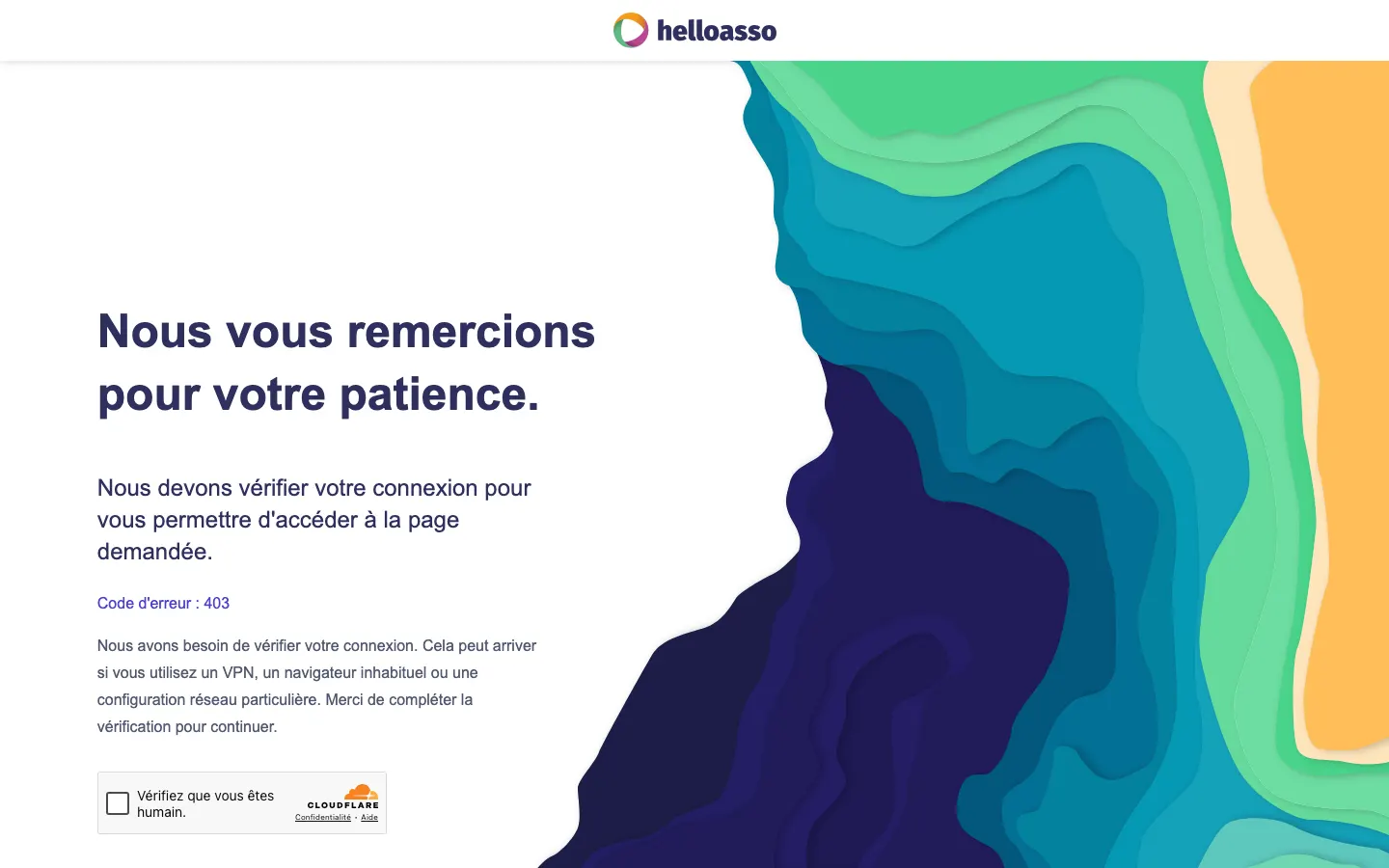 Vista previa de la web HelloAsso