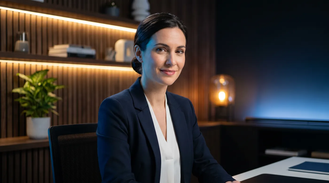 Création de site internet à Reims : professionnel dans un studio moderne au ton bleu Inleven