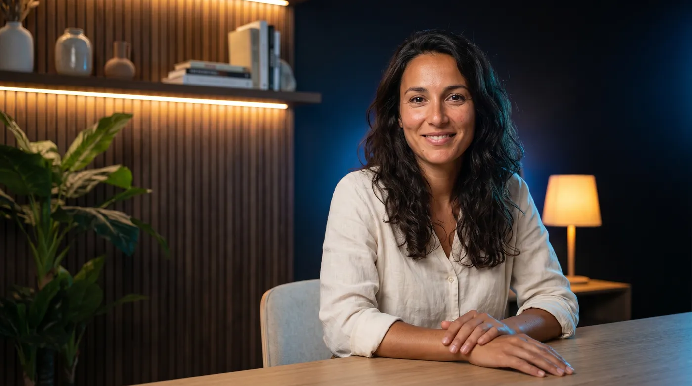 Création de site internet à Toulon : professionnel dans un studio moderne au ton bleu Inleven